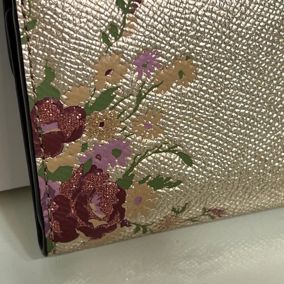 New COACH Key Pouch In Floral Print F39161 ID Card Case MSRP $125 - Picture 3 of 15